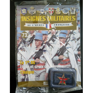 1° RS : insigne métallique du 1° régiment de spahis fabriqué par Arthus Bertrand pour les éditions Atlas