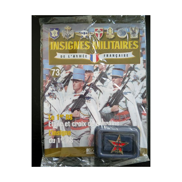 1° RS : insigne métallique du 1° régiment de spahis fabriqué par Arthus Bertrand pour les éditions Atlas