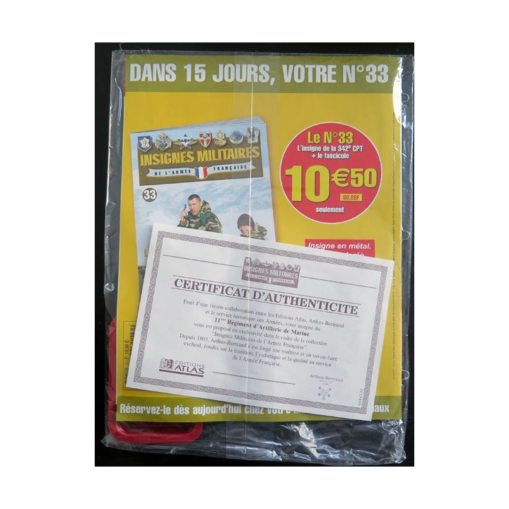 11° RAMA : 11° régiment d'artillerie de marine réalisé par Arthus Bertrand pour les Editions Atlas