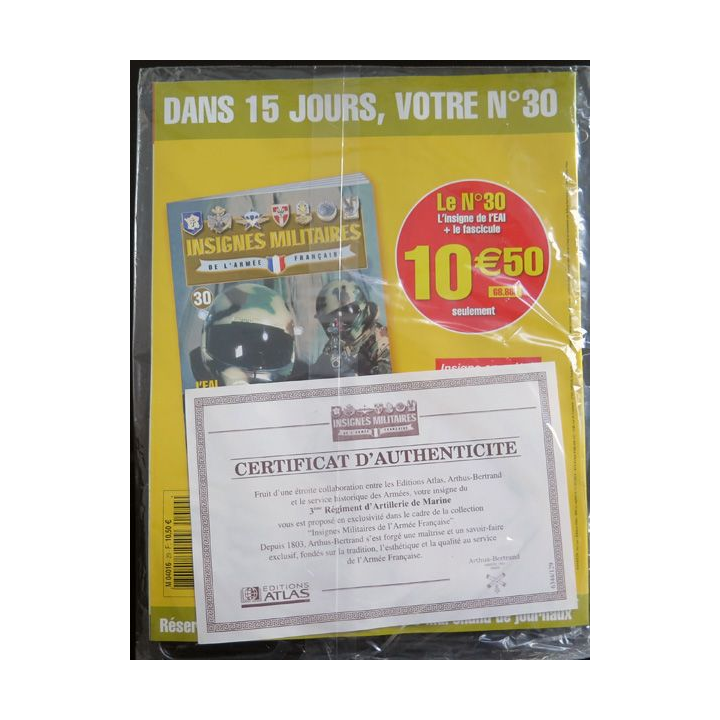 3° RAMA : 3° régiment d'artillerie de marine réalisé par Arthus Bertrand pour les Editions Atlas