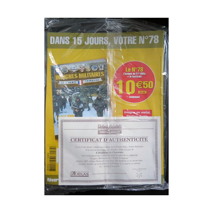 4° RCH :  4° régiment de chasseurs fabriqué par Arthus Bertrand pour les éditions Atlas