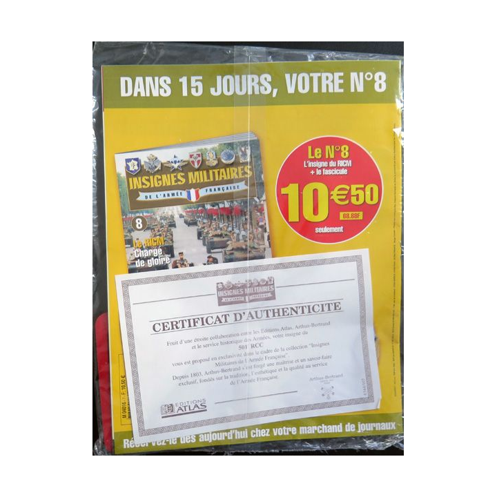 501° RCC : 501° régiment de chars de combat réalisé par Arthus Bertrand pour les Editions Atlas
