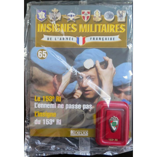 153° RI : insigne métallique du 153° régiment d''infanterie fabriqué par Arthus Bertrand pour les éditions Atlas