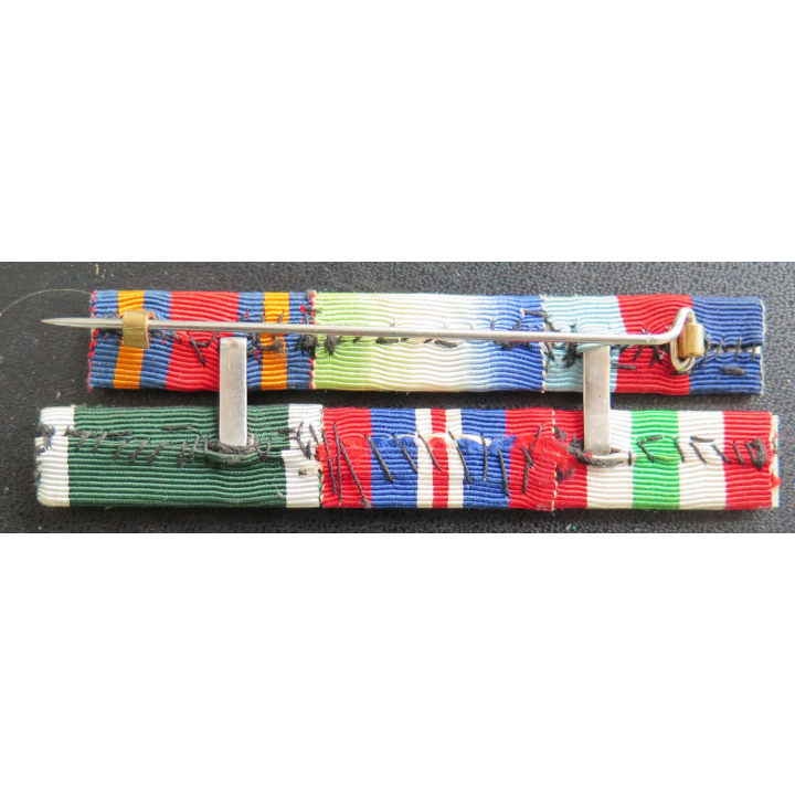 Barrette de décoration 3 rangées 2° Guerre et Algérie décousues
