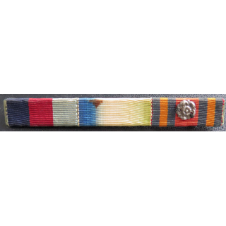 Barrette de 3 décorations anglaises  1 rangée 2° Guerre mondiale