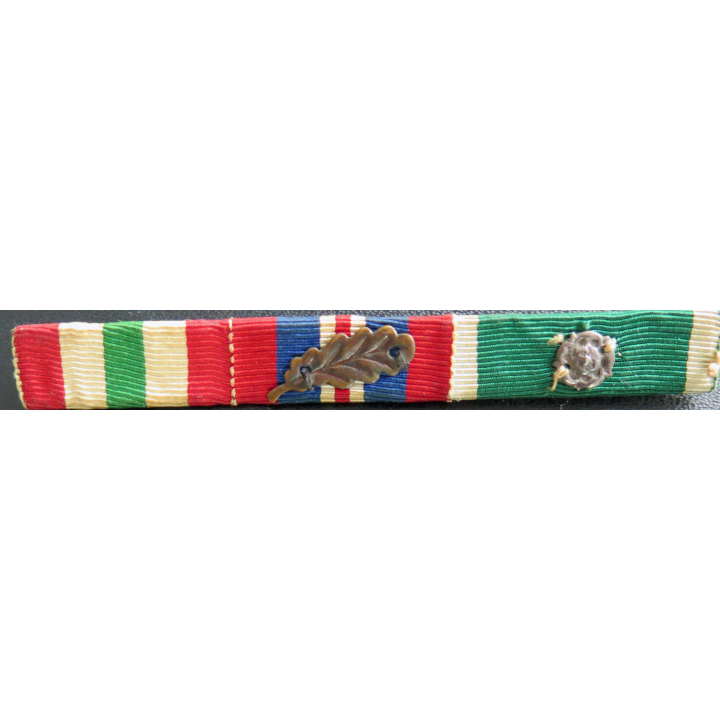 Barrette de 3 décorations anglaises  1 rangée 2° Guerre mondiale