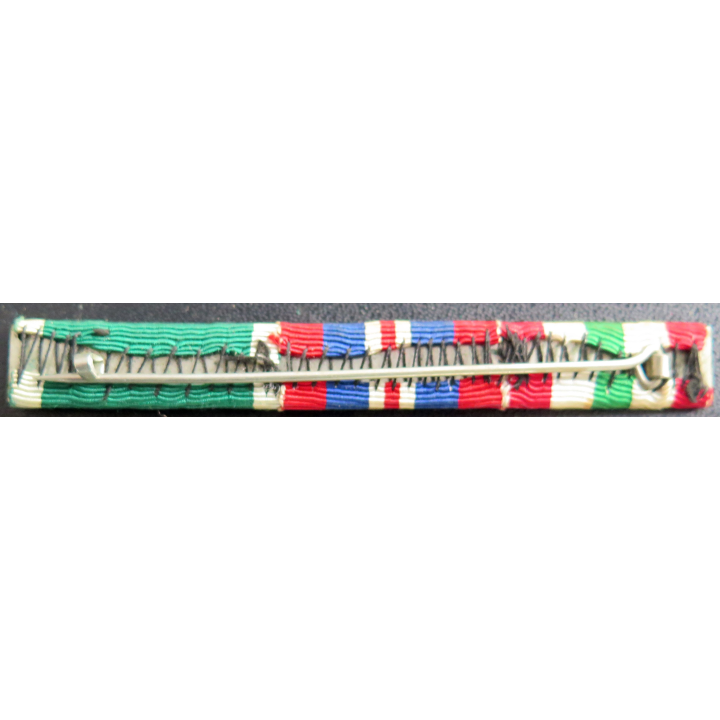 Barrette de 3 décorations anglaises  1 rangée 2° Guerre mondiale