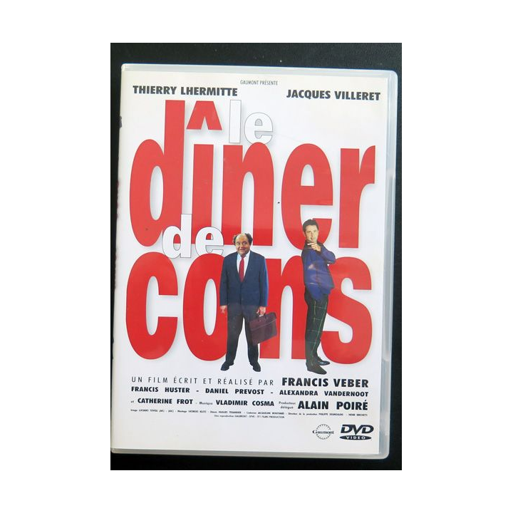 DVD : Le dîner de Cons avec Thierry lhermitte et jacques villeret