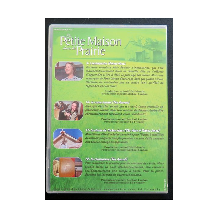DVD : La petite maison dans la prairie saison 1 Disque 3
