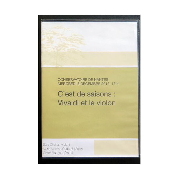 DVD : C'est de saisons : Vivaldi et le violon Conservatoire de Nantes