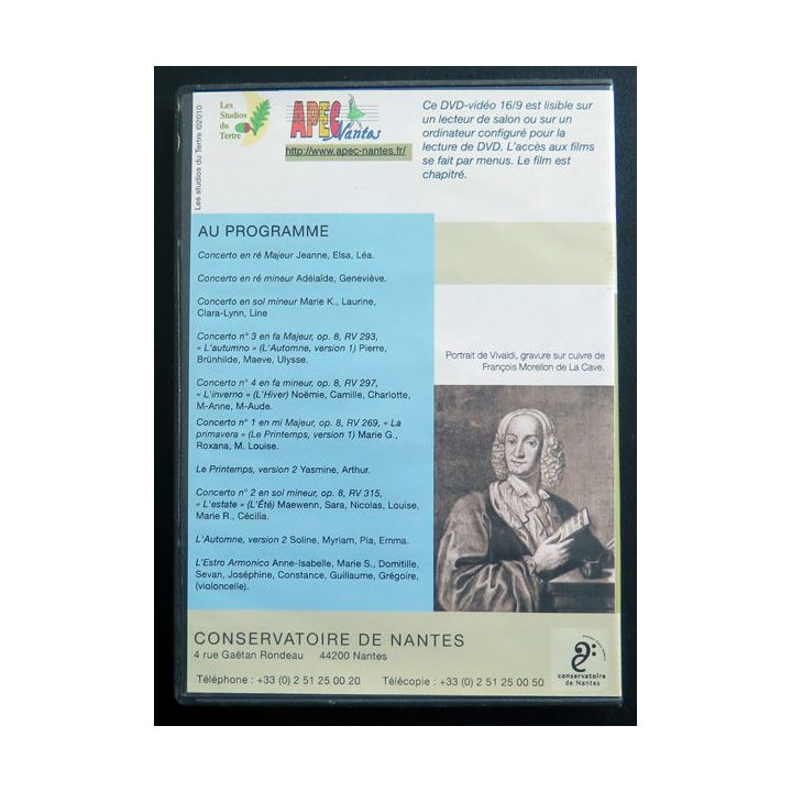 DVD : C'est de saisons : Vivaldi et le violon Conservatoire de Nantes