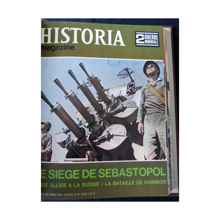 Historia Magazine du numéro 33 à 48 avec reliure classeur. Editions Tallandier