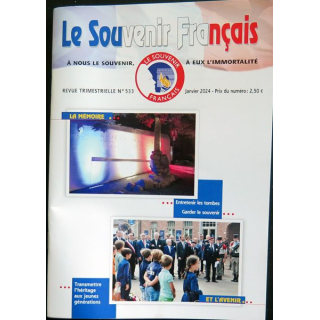 Le Souvenir Français N° 533 : bulletin Janvier 2024