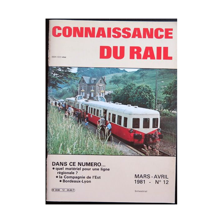 Connaissance du rail N° 12 Mars Avril 1981