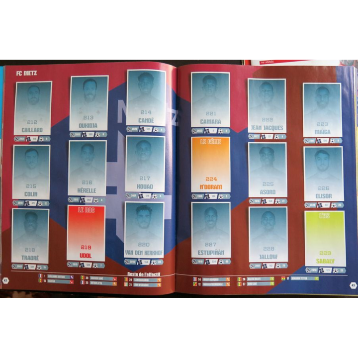 CATALOGUE FOOT 2024 la collection officielle des stickers Ligue 1 Uber Etats  vierge