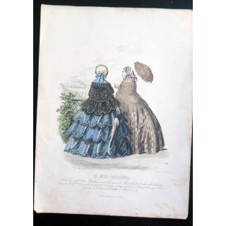 Gravure Les modes parisiennes 20,9 x 28,2 cm