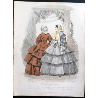 Gravure Les modes parisiennes 21 x 27,7 cm