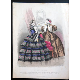 Gravure Les modes parisiennes 28 x 20,7 cm