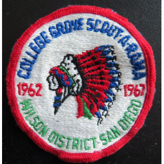 insigne tissu du College Growe scout a rama district San Dieg