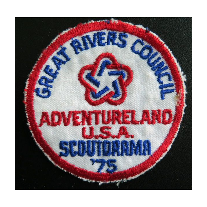 insigne tissu du Great Rivers Council Aventireland USA Scoutorama 75