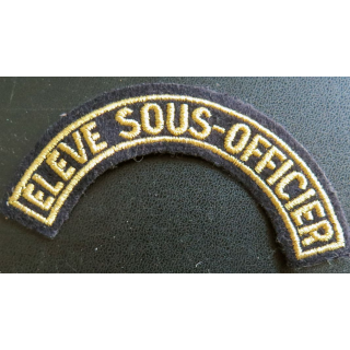 bande d'épaule d'Elève Sous-Officier de largeur 11 cm en fils dorés (laminette)