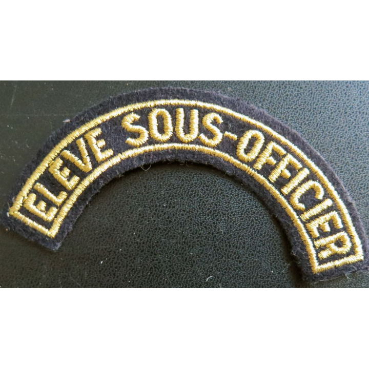 bande d'épaule d'Elève Sous-Officier de largeur 11 cm en fils dorés (laminette)