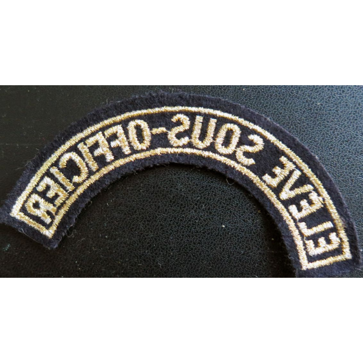 bande d'épaule d'Elève Sous-Officier de largeur 11 cm en fils dorés (laminette)