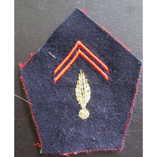 soutache (insigne de col) d'infanterie en cannetille