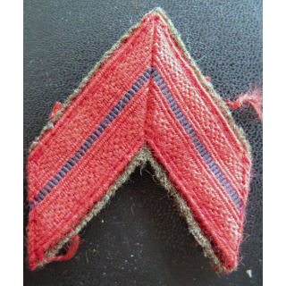 Galon de caporal sur tissu kaki avec crochets