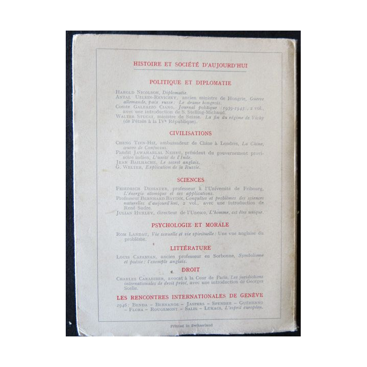 La fin du régime de Vichy de Walter Stucky aux Editions La Presse Française et Etrangère Oreste Zeluck