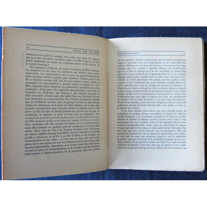 Essai sur le Mal de Jean Nabert aux Editions Presses Universitaires de France (1955)