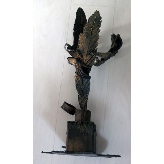 Sculpture métallique de Jean-Alexandre Delattre intitulé "l'encrier" signée