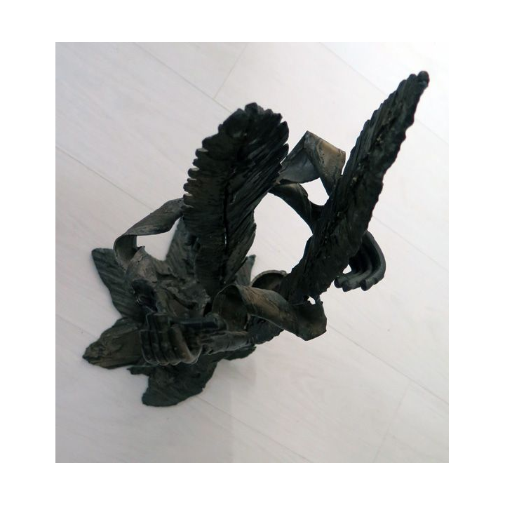Sculpture métallique de Jean-Alexandre Delattre intitulé "l'encrier" signée