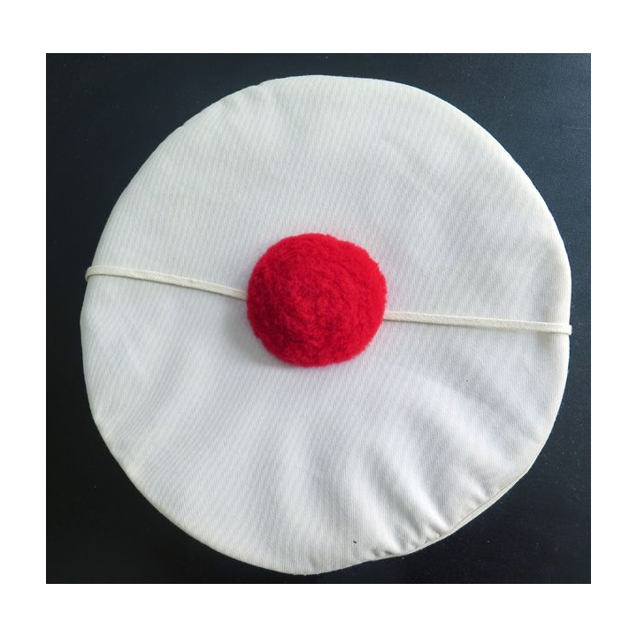 Bachi de marin avec coiffe blanche et pompon taille 57 matriculé comme neuf