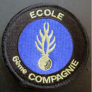 TISSU : insigne tissu de la 6° compagnie de l'école de la Gendarmerie de Châteaulin