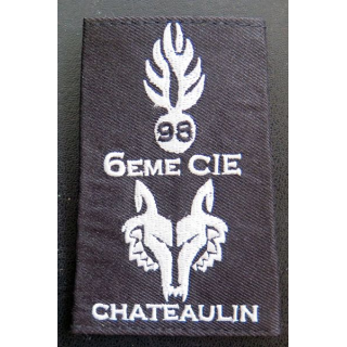 Paire d'épaulettes de la 6° compagnie école gendarmerie de Châteaulin 98° promotion
