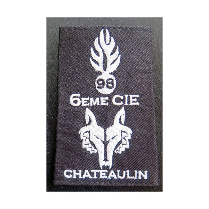 Paire d'épaulettes de la 6° compagnie école gendarmerie de Châteaulin 98° promotion