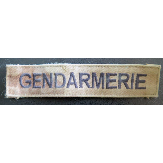 Bande patronymique gendarmeries fond camouflé avec scratch