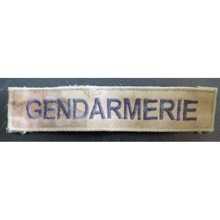 Bande patronymique gendarmeries fond camouflé avec scratch