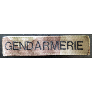 Bande patronymique gendarmeries fond camouflé avec scratch