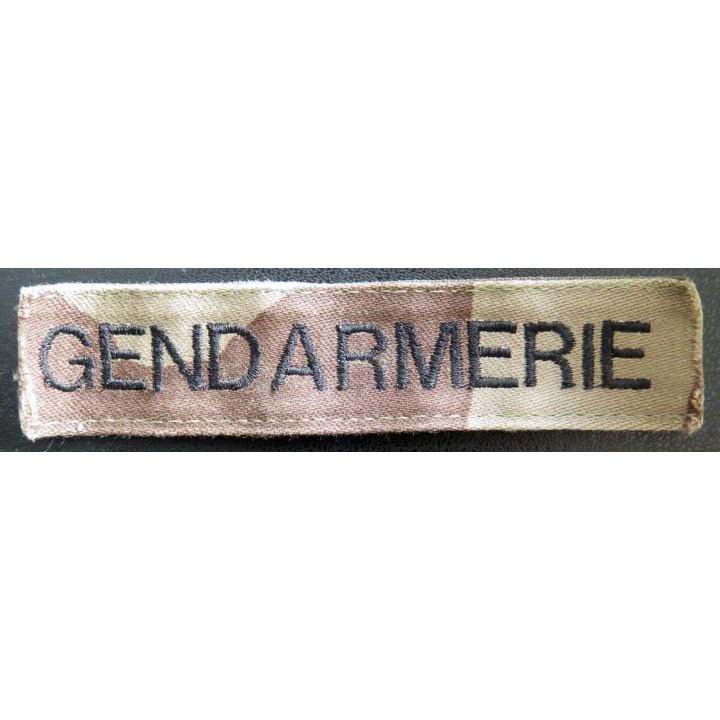 Bande patronymique gendarmeries fond camouflé avec scratch