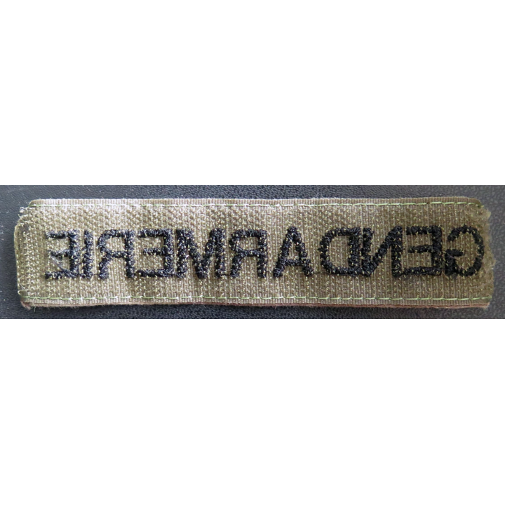 Bande patronymique gendarmeries fond camouflé avec scratch