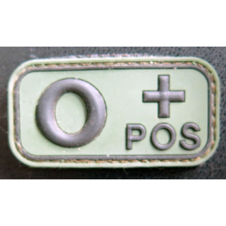 insigne de poitrine O+POS en caoutchouc sur scratch neuf