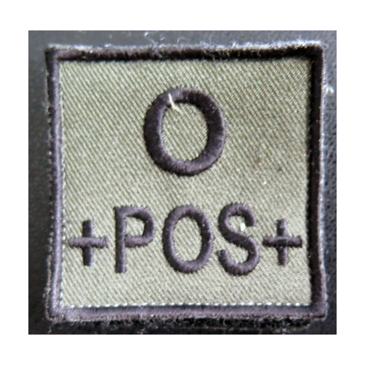 insigne de poitrine O+POS en caoutchouc sur scratch neuf