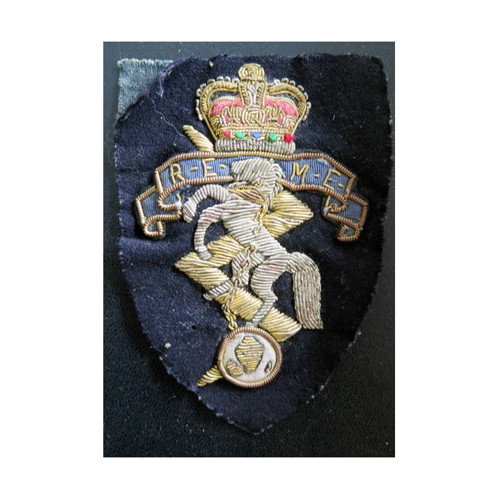 REME : Insigne de blazer régimentaire HS REME Royal Electrical & Mechanical Engineers