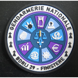 TISSU : insigne caoutchouc de la BDRIJ 29 de la Gendarmerie Nationale