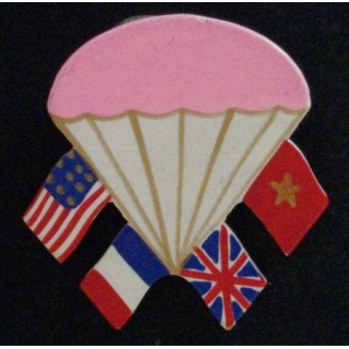 INSIGNE PARA :  AMICALE PARA INTERALLIÉE APRES GUERRE (ROSE)