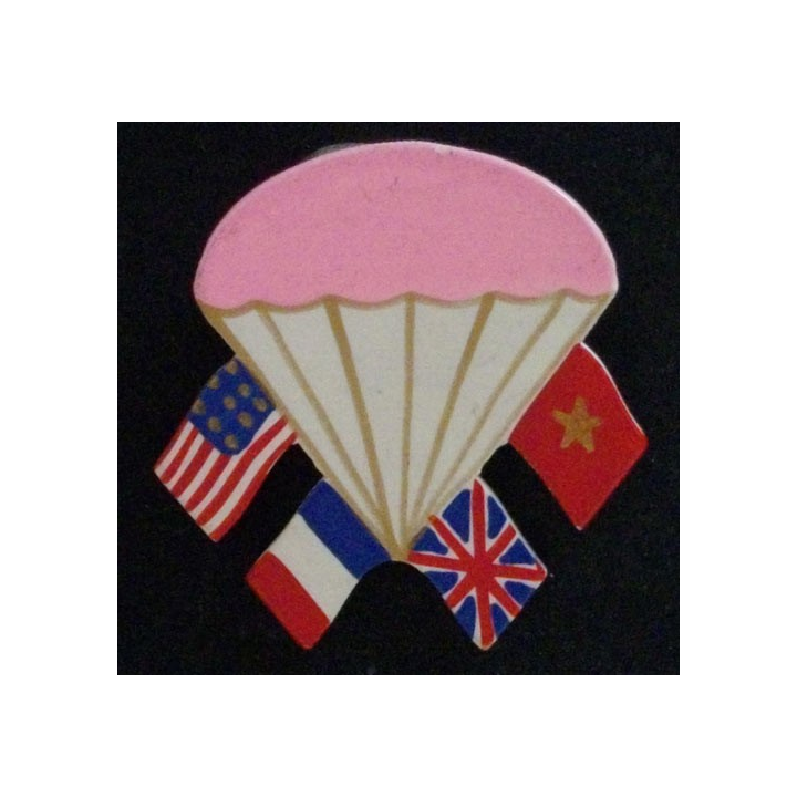 INSIGNE PARA :  AMICALE PARA INTERALLIÉE APRES GUERRE (ROSE)