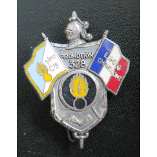 Insigne de Gendarmerie de la 328° Promotion 1° cie de l'ESOG Chaumont Drago Marne la Vallée