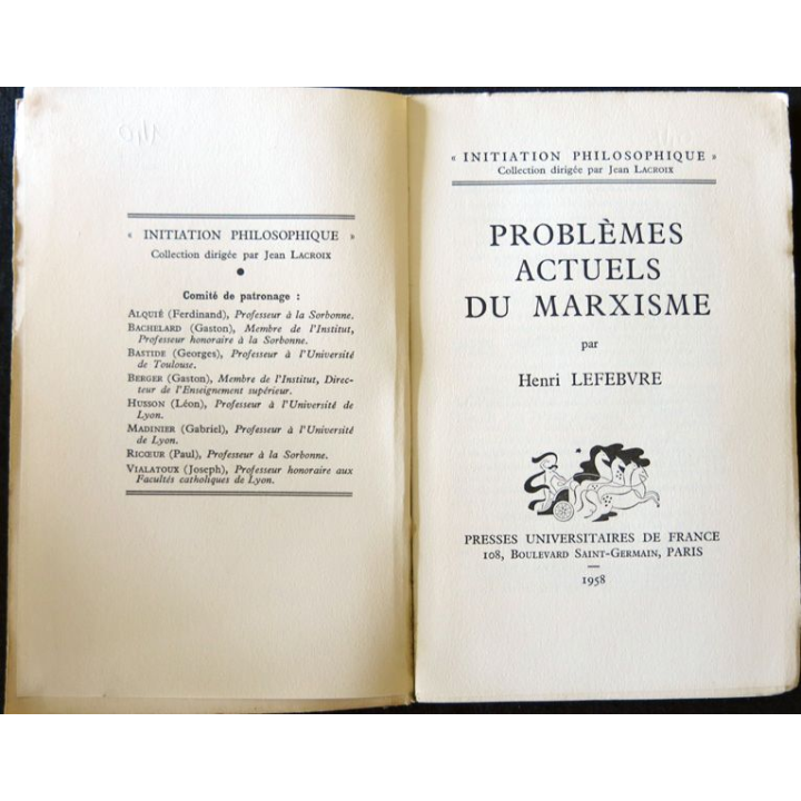 Problèmes actuels de marxisme de Henry Lefebvre aux Editions Presses Universitaires de France